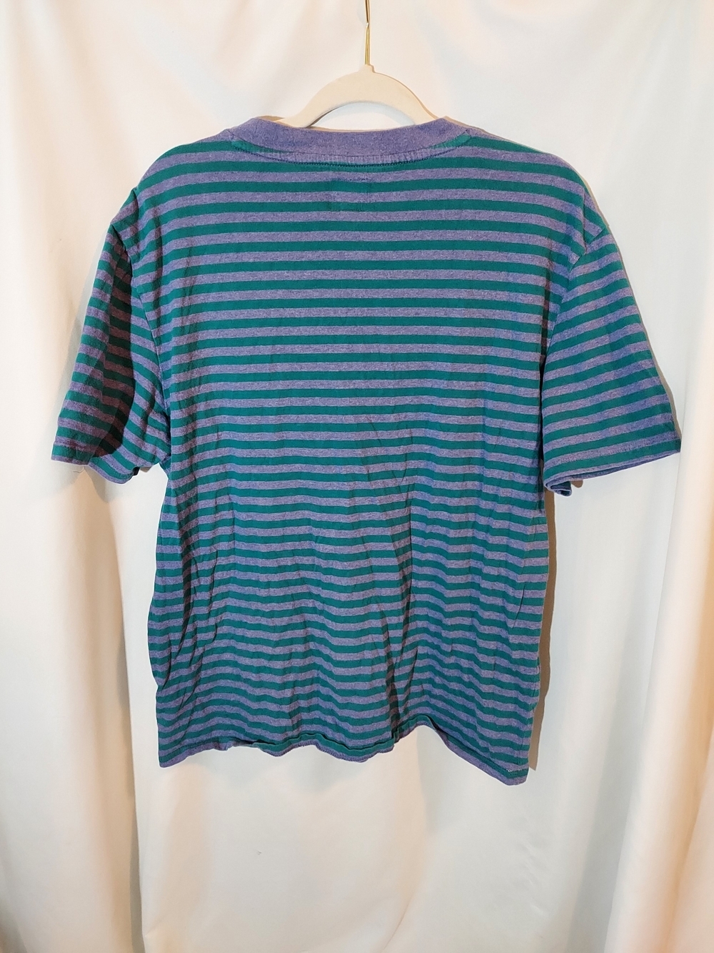 GUESS Originals Robertson Striped Tee - Purple & Teal - Picture 2 of 9